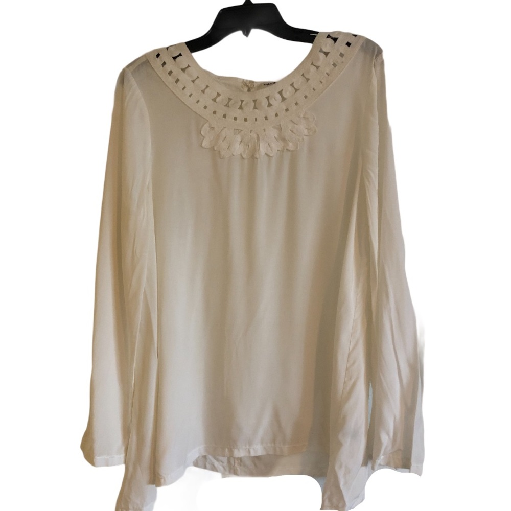 SOPHIE MAX CREAM BLOUSE XL‎
